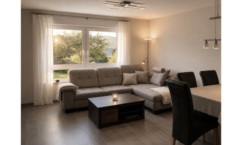 LOSHEIM AM SEE: SOFORT VERFÜGBAR IN RUHIGER WOHNLAGE!!! NEUWERTIGE 97 M² EG WOHNUNG, 2 SZ