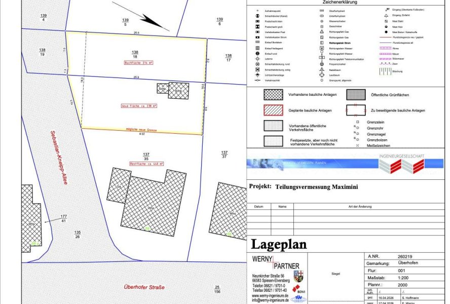 Aufteilungplan