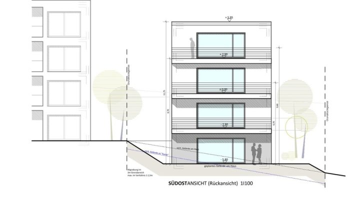 Energetisch optimierte Neubauwohnung, Gartengeschoss, mit Terrasse, provisionsfrei