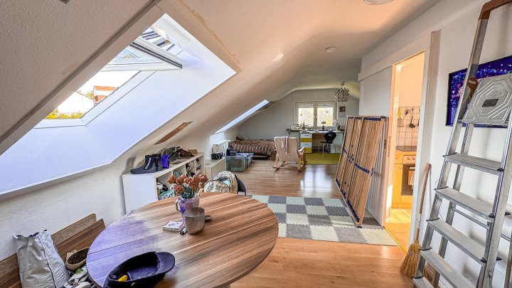RUHIGE LAGE - Großzügige 1-ZKB Wohnung im Dachgeschoss in ZW-City