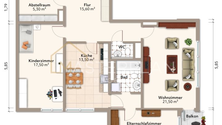 3-Zimmer-Eigentumswohnung im Ford-Hochhaus!