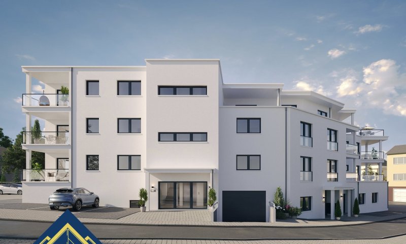 Großzügige Neubauwohnung mit Balkon und 2 Stellplätzen in zentraler Lage von Siersburg zu vermieten