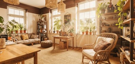 Wohnzimmer/Homeoffice - Einrichtungsbeispiel