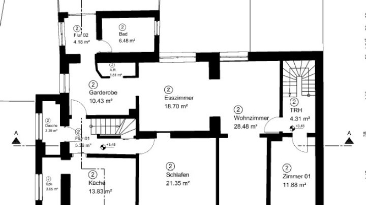 Gepflegtes 2-Familienhaus mit Garten + Garage, teilsaniert