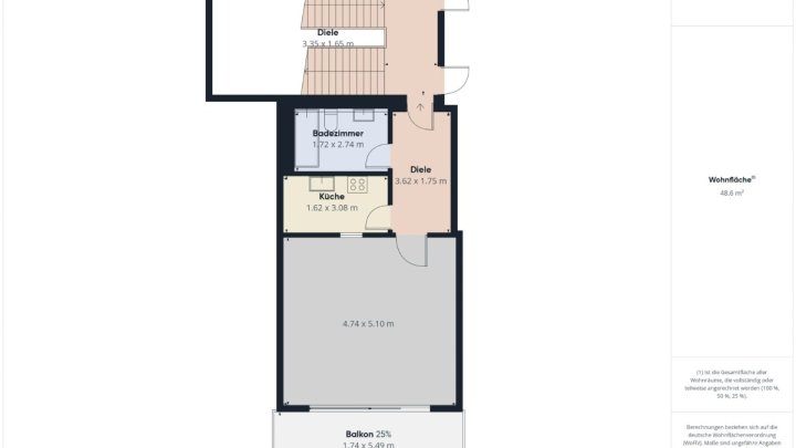 Gemütliche 1-Zimmer-Wohnung in ruhiger Toplage von Blieskastel