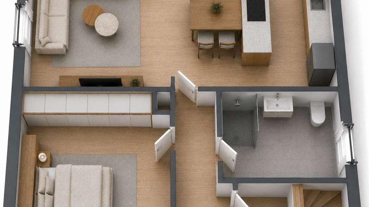 Bezugsfrei - Hochwertig sanierte 2-Zimmer-Wohnung im Zweifamilienhaus in St. Ingbert-Mitte