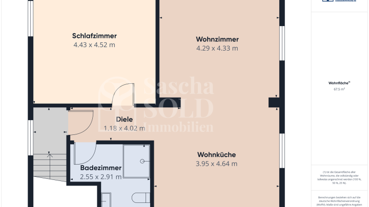 Bezugsfrei - Sanierte 2-Zimmer-Wohnung im ruhigen Zweifamilienhaus in St. Ingbert-Mitte