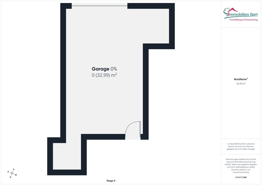 Grundriss Garage