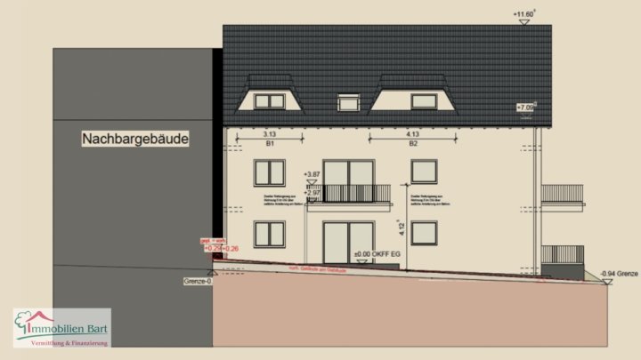 LOSHEIM AM SEE: NEUBAUWOHNUNG / 2 SCHLAFZIMMER / ERDGESCHOSS