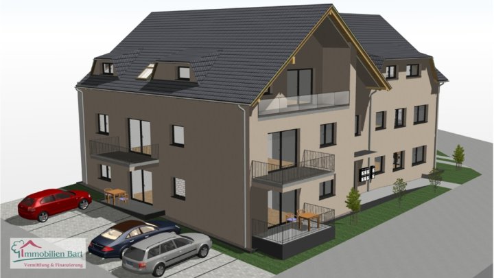 93 M² NEUBAUWOHNUNG IN LOSHEIM AM SEE
