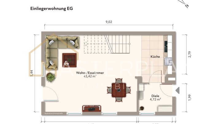 Doppelhaushälfte mit großzügigem Grundstück in Hülzweiler