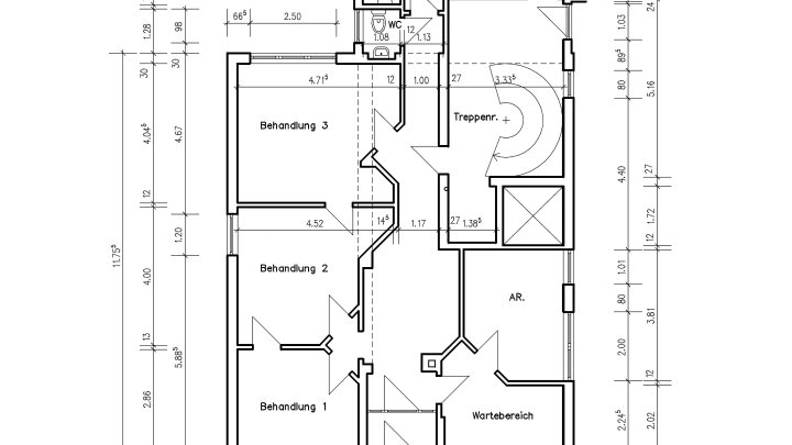 Großzügige Gewerbeeinheit mit individuellem Gestaltungspotential - ideal als Büro od. Praxis nutzbar