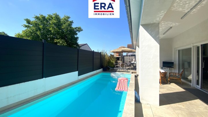 OHNE VERMITTLUNGSGEBÜHREN-BUNGALOW MIT POOL IN OETING/FR, NÄHE SAARBRÜCKEN