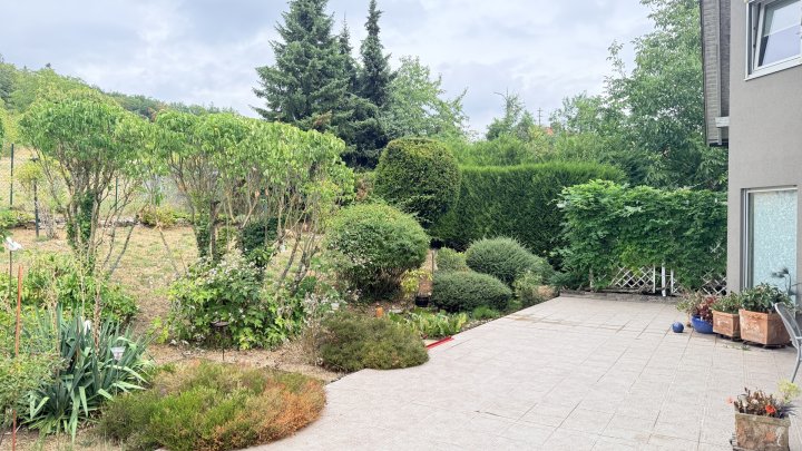 Freistehendes Einfamilienhaus mit großer Garage, Balkon, Terrasse u. gepflegtem Garten in Seyweiler