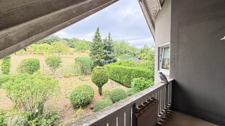 Freistehendes Einfamilienhaus mit großer Garage, Balkon, Terrasse u. gepflegtem Garten in Seyweiler