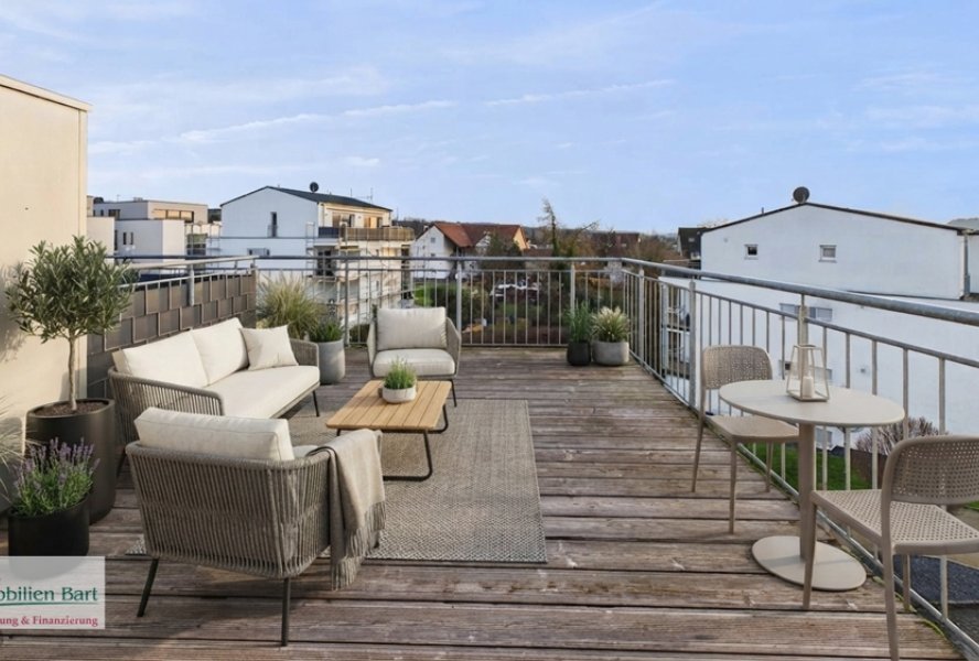 virtuell eingerichteter Balkon