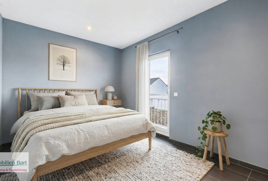 virtuell eingerichtetes Schlafzimmer