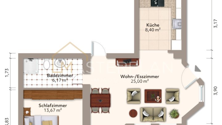 2-Zimmer-Küche-Bad-Wohnung in Wadgassen OT Schaffhausen