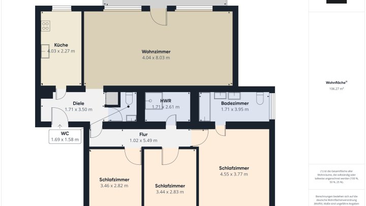 Großzügige Wohnung mit Balkon und Garage in Saarbrücken auf dem Rotenbühl