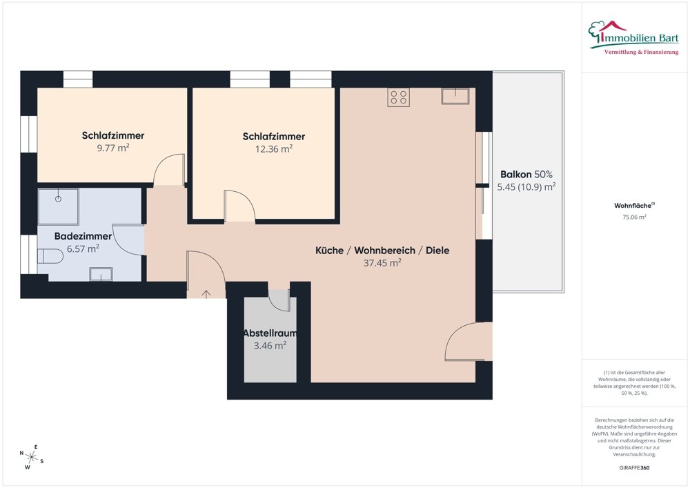 Grundriss Wohnung