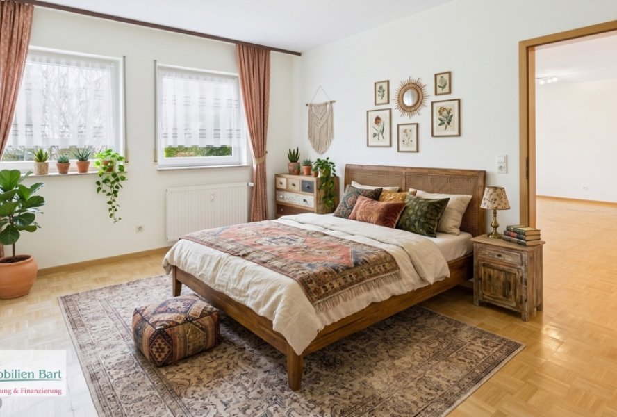 Schlafzimmer mit KI eingerichtet