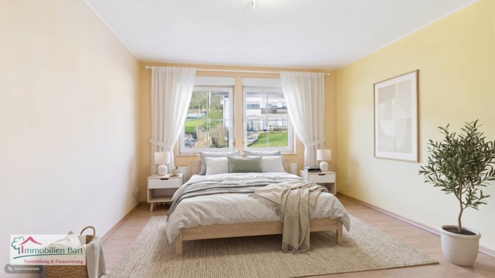GRENZNÄHE: 3 SCHLAFZIMMER / 2 BÄDER / GARAGE / TERRASSE / BALKON MIT EINZIGARTIGER FERNSICHT!