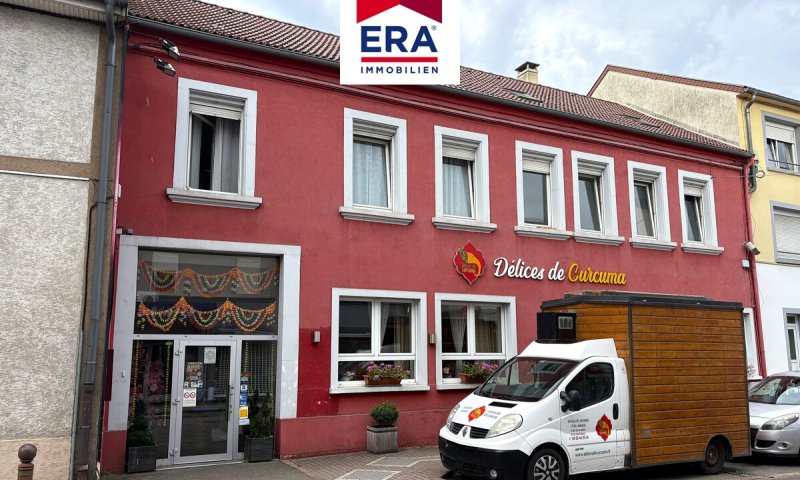 OHNE VERMITTLUNGSGEBÜHREN-GASTRONOMIE UND WOHNEN IN CREUTZWALD/FR, NÄHE SAARLOUIS