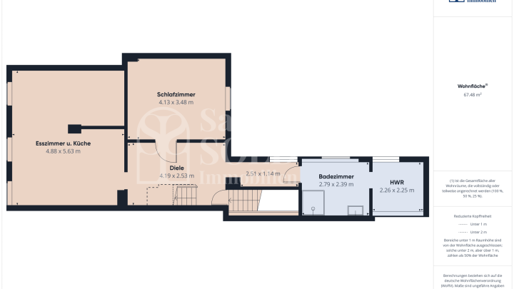 Großzügige Maisonettewohnung mit offenem Dachstudio in zentraler Lage von St. Ingbert
