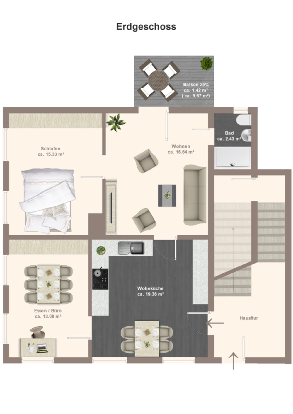 Grundriss Wohnung