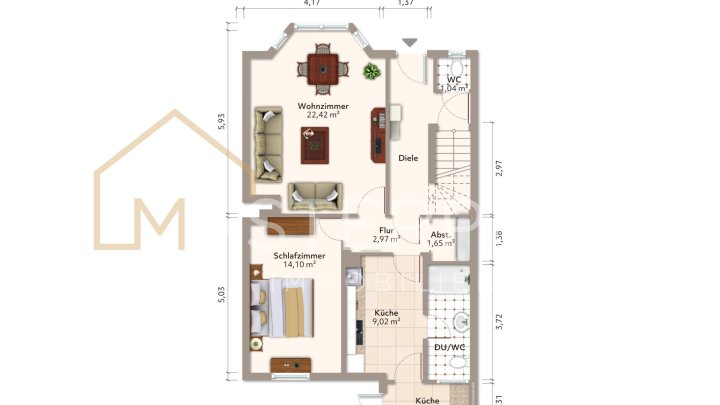 Renovierungsbedürftiges Zweifamilienhaus in zentraler Lage von Dillingen