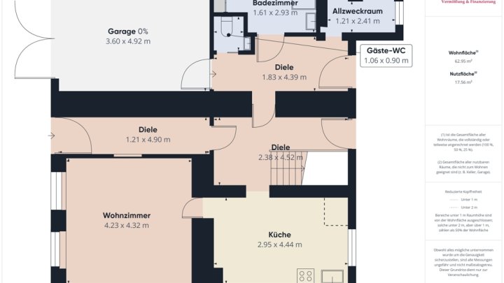 PERL: GEPFLEGTES WOHNHAUS / 4 SCHLAFZIMMER/ 2 BÄDER / GARTEN UND GARAGE