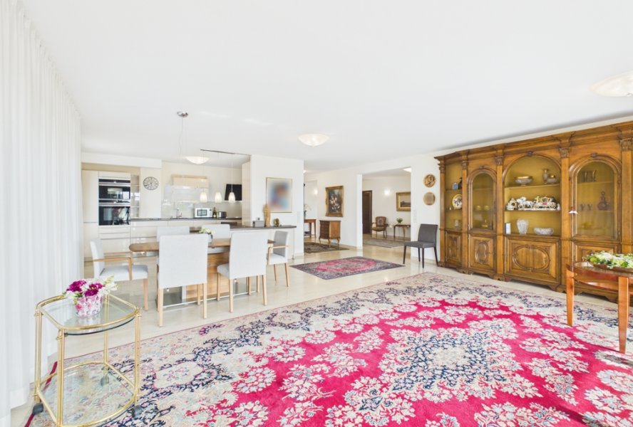 Wohnen- Essen- Küche mit Loggia und Dachterrasse