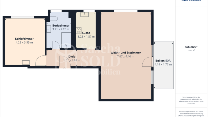 Bezugsfrei ab 1. Januar 2027 - 2-Zimmer-Wohnung mit Balkon - Saarbrücken - Heidenkopferdell