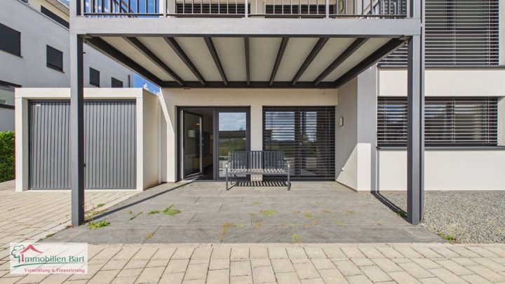 GRENZE L-REMICH: SOFORT VERFÜGBAR! EXKLUSIVE WOHNUNG MIT TERRASSE, GARAGE UND KLEINEM GARTEN!