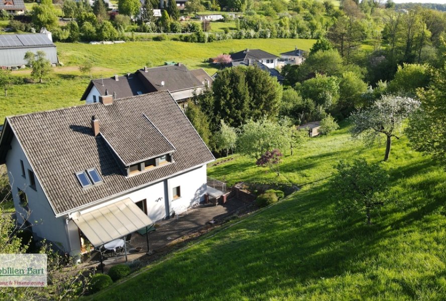 Rückansicht mit Grundstück