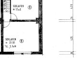 Grundriss Obergeschoss neu in 3 Zimmer geteilt