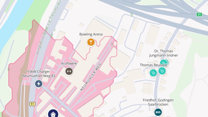 Freistehende Ladenfläche / Halle mit Parkplätzen / B51 Gewerbegebiet Neumühler Weg