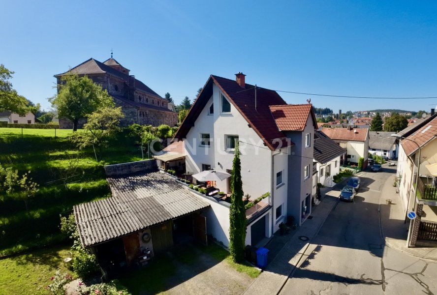 Seitlicher Anblick vom Haus oberhalb