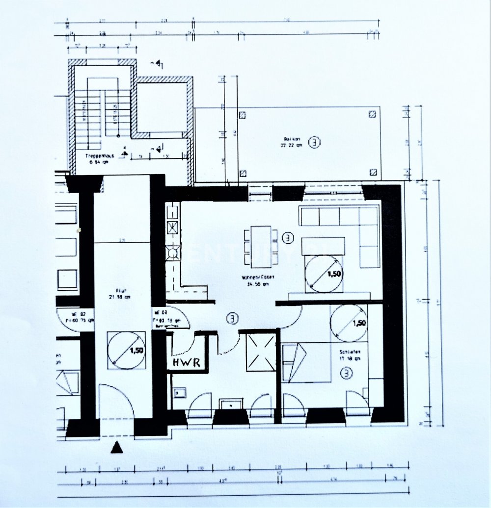 Grundriss der Wohnung