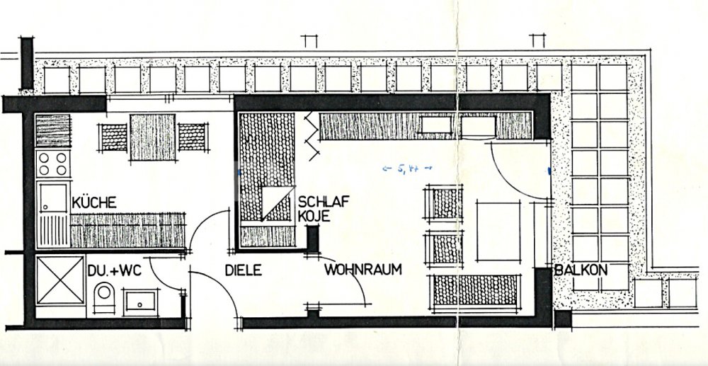 Grundriss der Wohnung