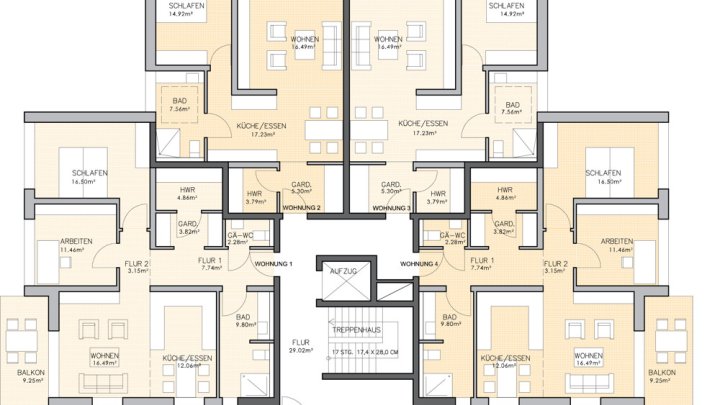 Projektierter Neubau für ein 14-Parteien Mehrfamilienhaus in guter Lage von Heusweiler-Holz