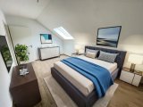 Virtual Staging Muster Schlafzimmer