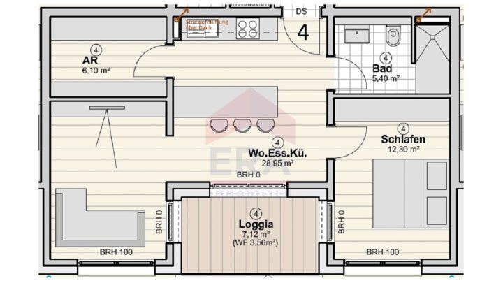 Provisionsfrei* Residenz Panoramablick  2-Zimmer-Wohnung mit Loggia*