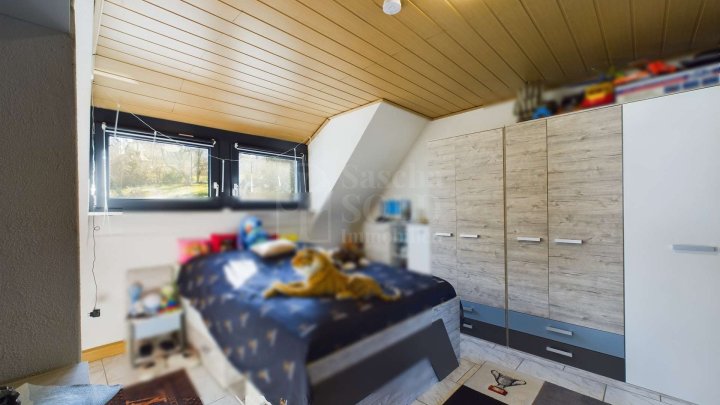 Gepflegtes Einfamilienhaus mit Terrasse, Garten und Garage in Heusweiler - Holz