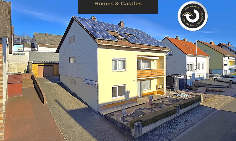 Attraktives 1 - 2 FH. mit möglicher ELW, Doppelgarage, Doppelcarport, Garten und Balkonen in Toplage