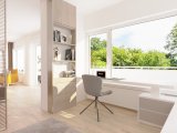 Schlafzimmer/Arbeitszimmer visualisiert