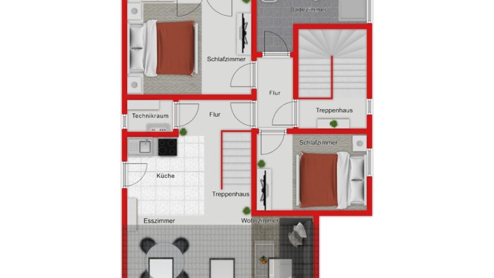 Erstbezug:Maisonette-Wohnung mit Garten, Terrasse & eigener PV-Anlage – 107 m² Wohlfühlfläche in Beckingen-Reimsbach