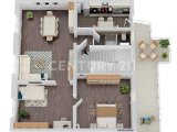 3D Grundriss der Wohnung im 1. Obergeschoss