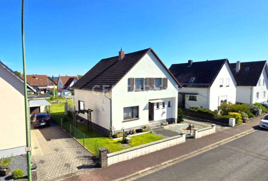 Ansicht des Hauses von der linken Seite