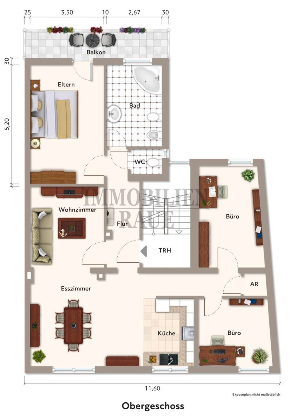 Plan Obergeschoss